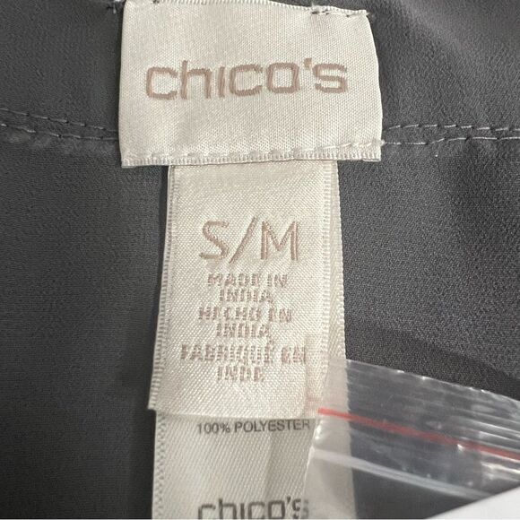 Chico’s Amalie Shimmer Scoop Neck Poncho Swim Coverup size S/M Himalayan Purple - Picture 3 of 5